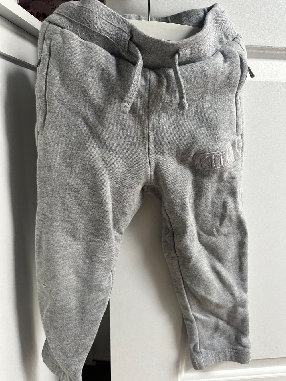 Kith Kids Grey Fleece Joggers Sz 4 5